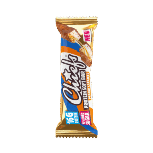 Barres protéinées Chiefs SOFT Peanut Caramel 🥜 - 16g protéines, sans sucre ajouté - Pack 15 x 55g