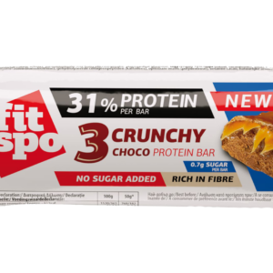 Barres protéinées FitSpo Power Crunchy Choco 🍫 - 31% protéines, 0,7g sucre - Pack 12 x 50g