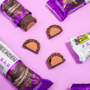 Barres protéinées RiceUP! Collagen Triple Chocolate 🍫 - 30% protéines, 0 sucre, collagène - 50g